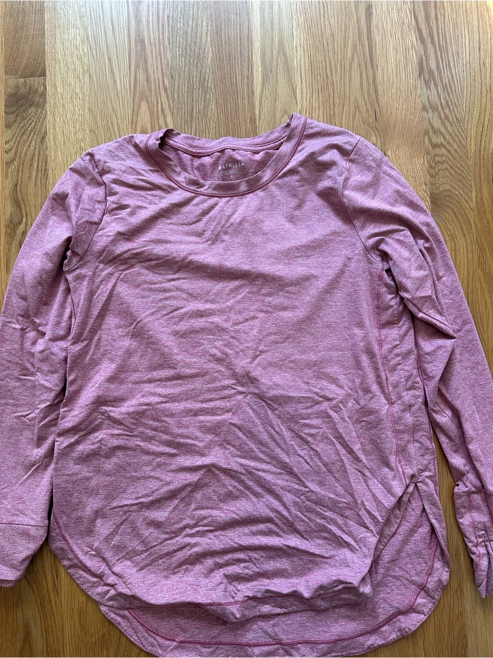 Athleta Soft Long-Sleeve Crewneck Top - Mauve Pink